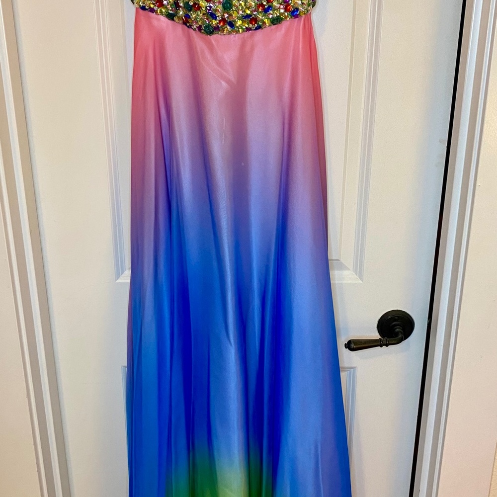Panoply Ombre Rainbow Gown